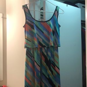 Multi color maxi dress